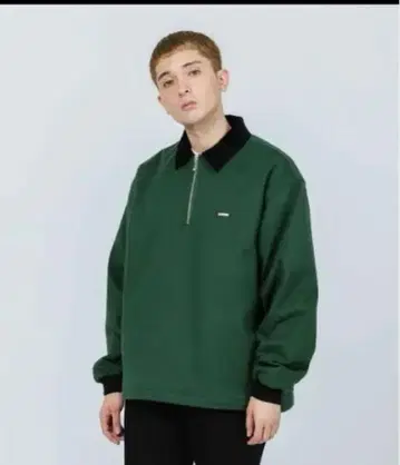 XLARGE 패치드 반지퍼 셔츠 올리브