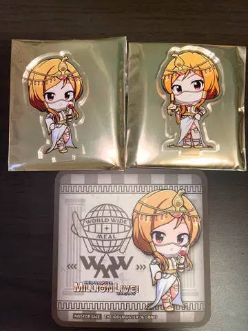 밀리언 라이브 스텔라 맵 카페 모모세 리오 코스터 아크릴 스탠드