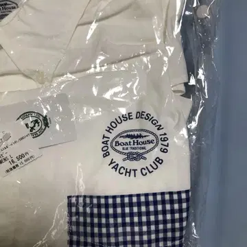 보트 하우스 깅엄 엘보 패치 셔츠