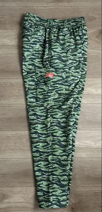 Cockman 타이거 카모플라쥬 카모 패턴 카고 팬츠 L