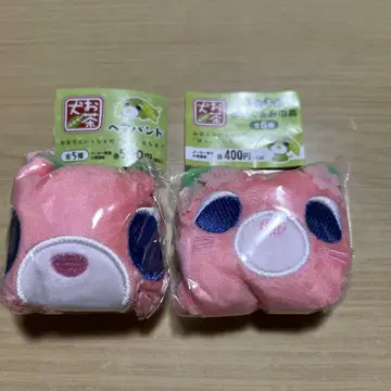 차 개 푹신푹신 봉제 인형 복조리 헤어밴드 사쿠라 가챠