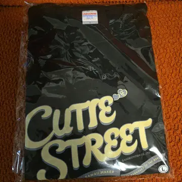 CUTIE STREET 로고 티셔츠 블랙 큐스토 라이브 L