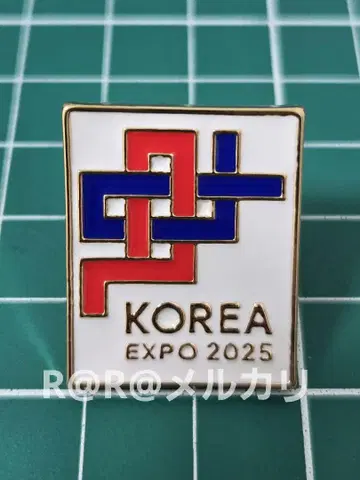 엑스포 한국관 핑 배지 화이트 한국 파빌리온