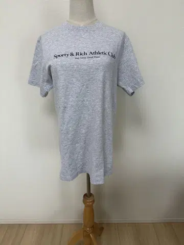 새상품급! sporty&rich 로고 티셔츠 그레이 S