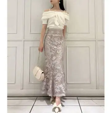 스나이델 레이스업 머메이드 스커트