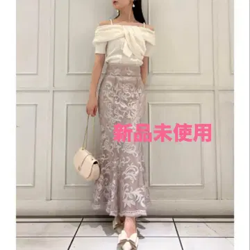 스나이델 레이스업 머메이드 스커트
