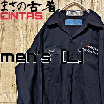 AX-5 [CINTAS] 워크 셔츠 기업 와펜 men's [L]
