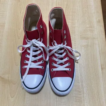 CONVERSE 하이컷 스니커즈 레드