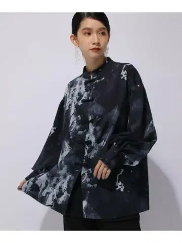 HARE 차이나 가라 셔츠