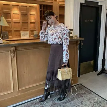 MISSME 프린지 스커트