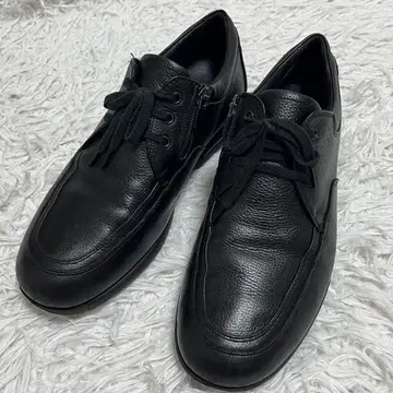 페달라 고어텍스 사이드 지퍼 블랙 가죽 신발 25.5cm
