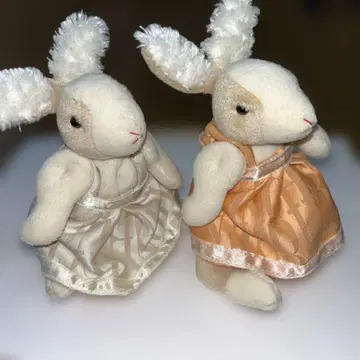 포숑 토끼 봉제 인형 2개 세트