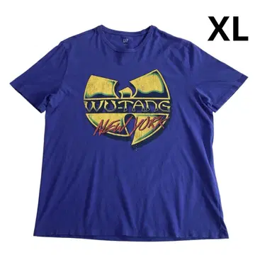 GAP 우탄크란 티셔츠 XL 파랑 보라색 NEWYORK