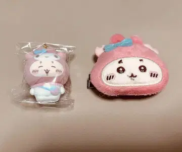 산리오 치이카와 (먼작귀) 헤어 클립 플로키 마스코트 세트