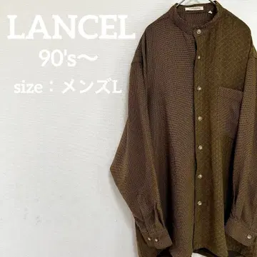 올 패턴 셔츠 긴팔 아트 빈티지 남성용 사이즈 L
