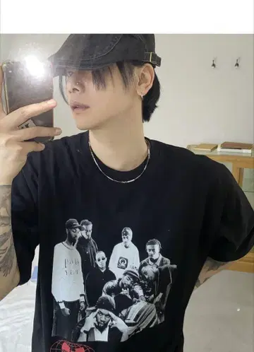 한국 비즈 목걸이 브라운