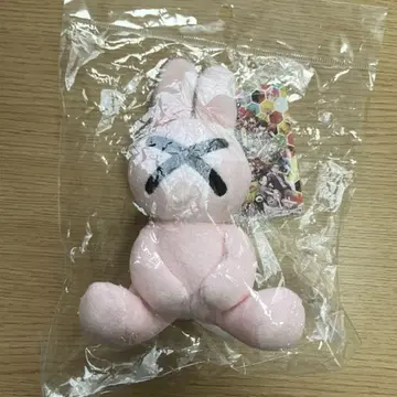 미개봉 새상품 소라닌 바텐 토끼 공 체인 봉제 인형 키링 핑크 단종