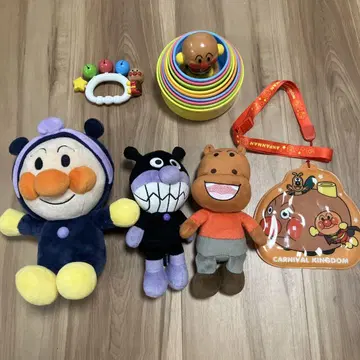 호빵맨 봉제 인형 완구 6종 세트