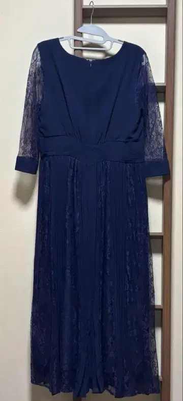네이비 긴팔 롱 원피스 2XL