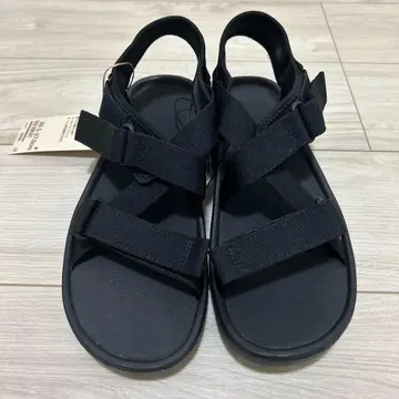 테이프 벨트 샌들 XL 블랙 무인양품