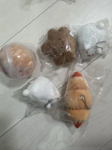 가챠가챠 봉제 인형/마스코트 5개 세트