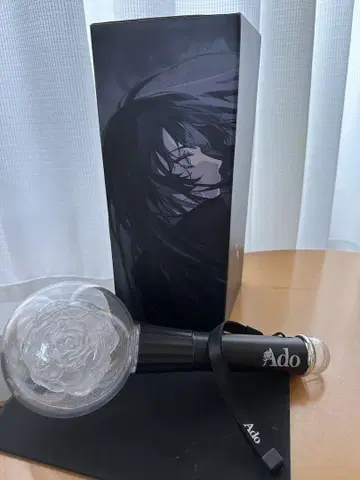 Ado 장미형 응원봉 블랙 컬러