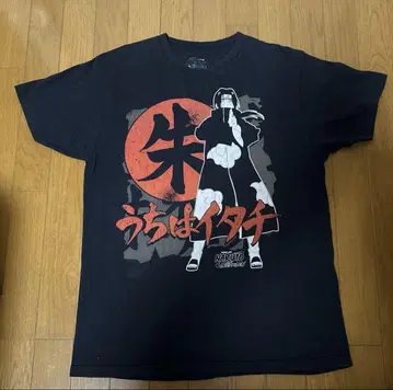 00s NARUTO 질풍전 나루토 우치하 이타치 애니메이션 티셔츠 블랙