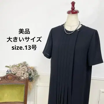 새상품급 빅 사이즈 블랙 포멀 플리츠 원피스