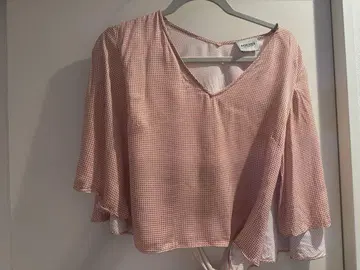 RACHEL COMEY 빨흰색 패턴 셔츠 사이즈 2