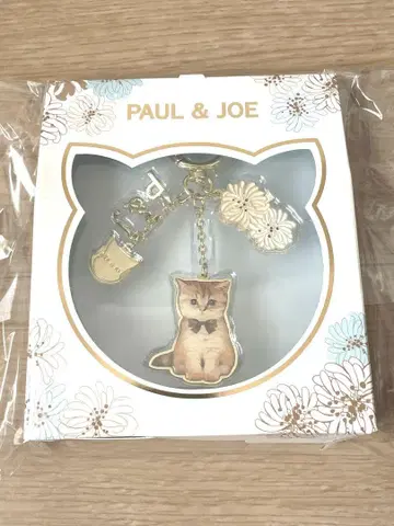 PAUL & JOE 고양이 참 포함 키링