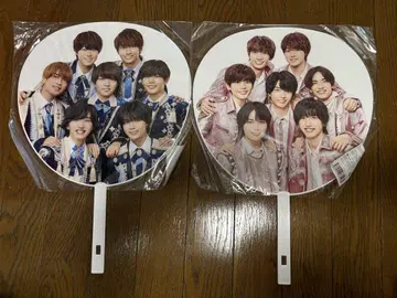 나니와단시 부채 2개 세트 카우네이비