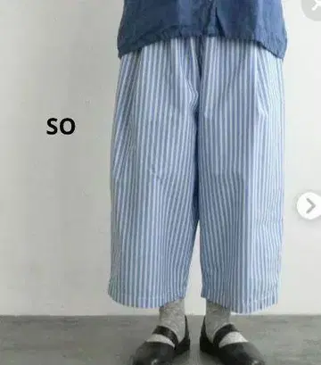 SO 에스오 스트라이프 팬츠 새상품급