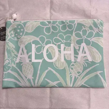 LE'A MAKAHAA Aloha 파우치 민트 그린