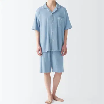 입는 타월 양면 파일 반팔 파자마