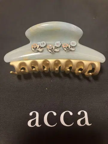 acca 아카 클립 중 라이트 블루 마블 꽃 포함 새상품급