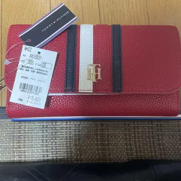 타미힐피거 레드 장지갑