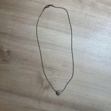 실버 하트 모양 펜던트 목걸이