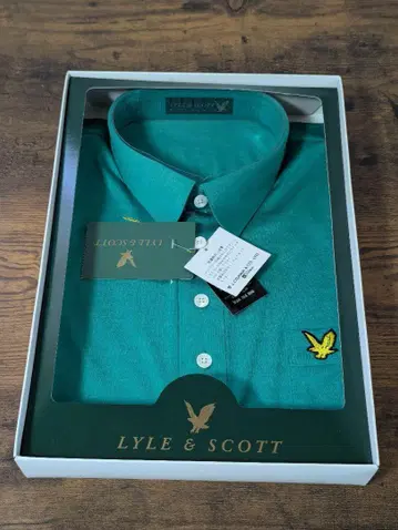 Lyle & Scott 그린 반팔 셔츠 새상품 사이즈 L
