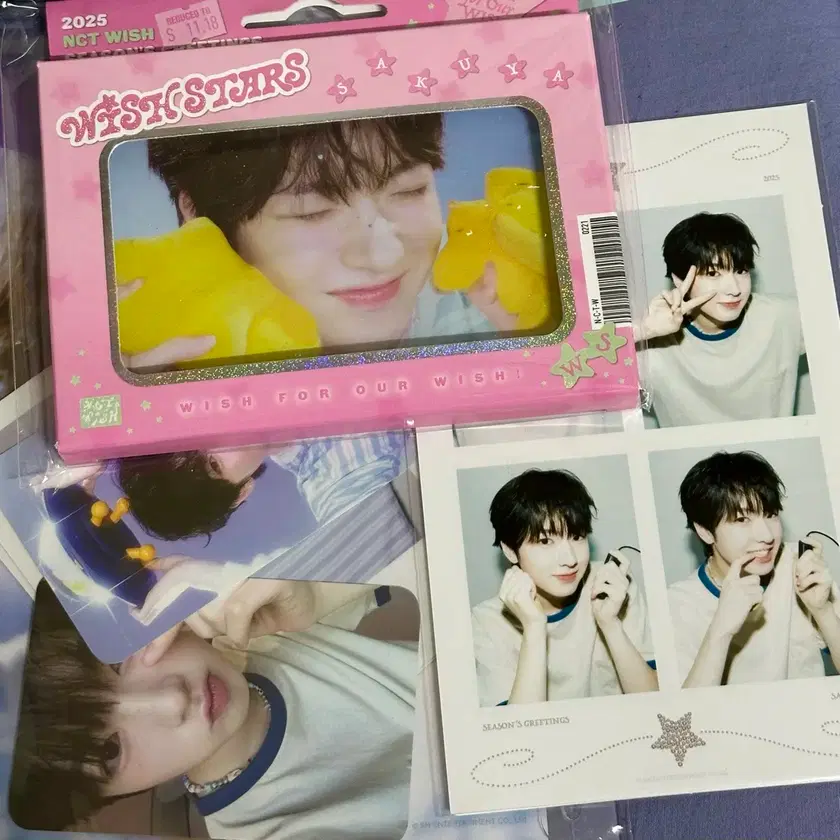 nct cut 4 set photo pack photo md greetings seasons Sakuya wish Nct トレカ　サクヤ MD GREETINGS SEASON’S wish タレントカード