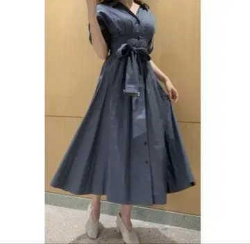 스나이델 snidel 셔츠 원피스 7부 소매