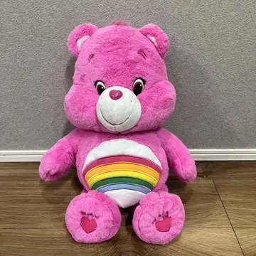 케어 베어 봉제 인형 디즈니 치어 베어 핑크