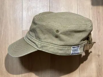 캔버스 소재 워크 캡 빈티지 카키 올리브 XL
