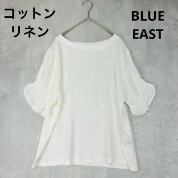 BLUE EAST 블루 이스트 린넨 코튼 상의 화이트 여름