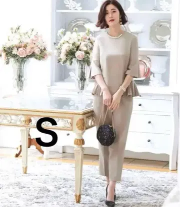 사이드 플리츠 펄 탑 팬츠 세트업 포멀 파티 드레스