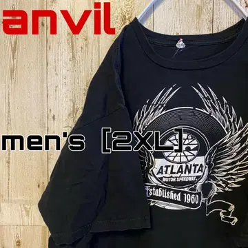CB-3 [anvil] 모터 레이싱 프린트 티셔츠 남성용 [2XL]