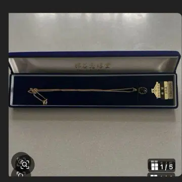 나타니타쿠라 주도 화이트 수정 골드 목걸이