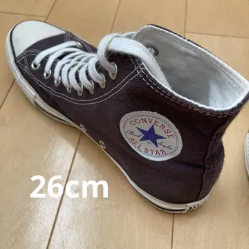 컨버스 하이컷 스니커즈 브라운 26cm