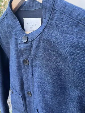 EDIFICE 에디피스 AILE 노카라 자켓 다크 블루