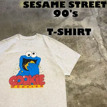 90's 쿠키 몬스터 SESAME STREET 싱글 티셔츠