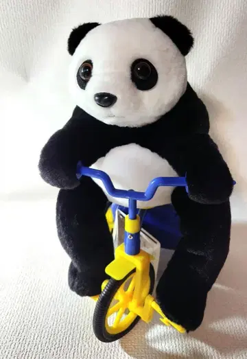 자전거 팬더 봉제 인형 마스코트 자전거 팬더 기믹